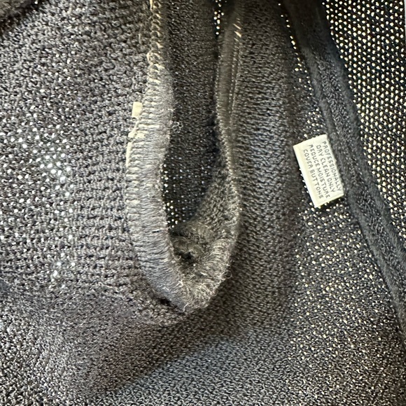 ST. John Evening Black Santana Knit button down fitted sweater cardigan blazer - Picture 5 of 11